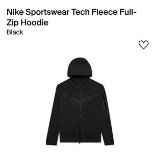Nike Tech Fleece jacket XL Black